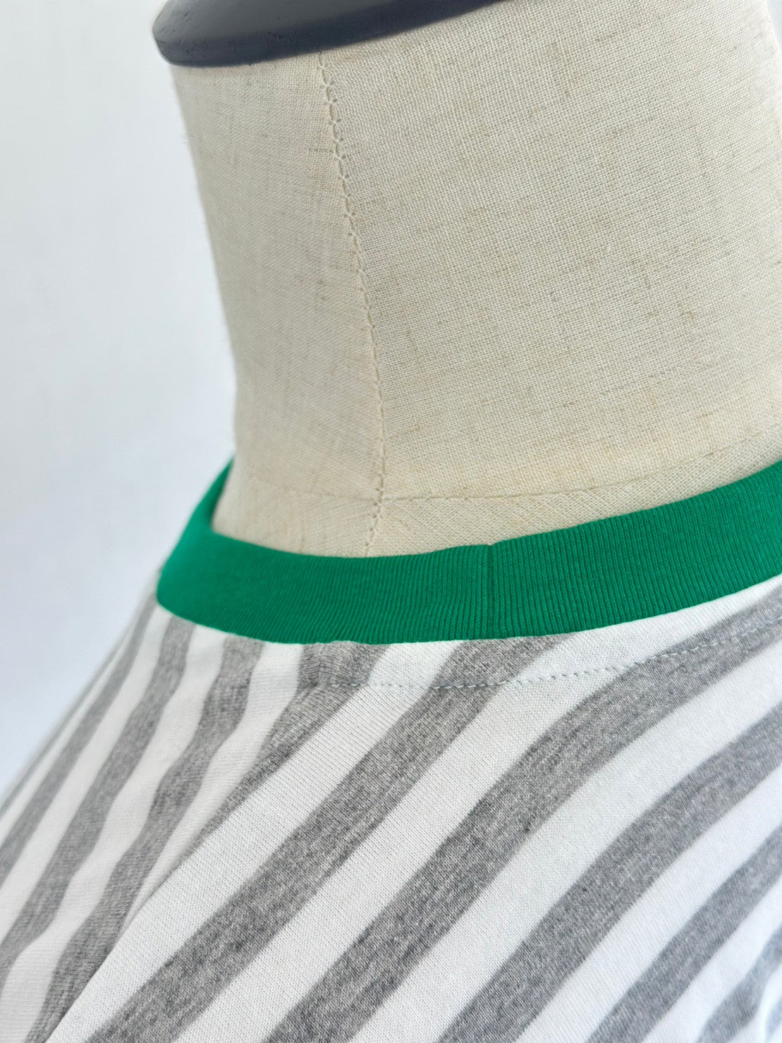 COULEUR クルーネックボーダーカットソーGRAY×GREEN(UNISEX SIZE)