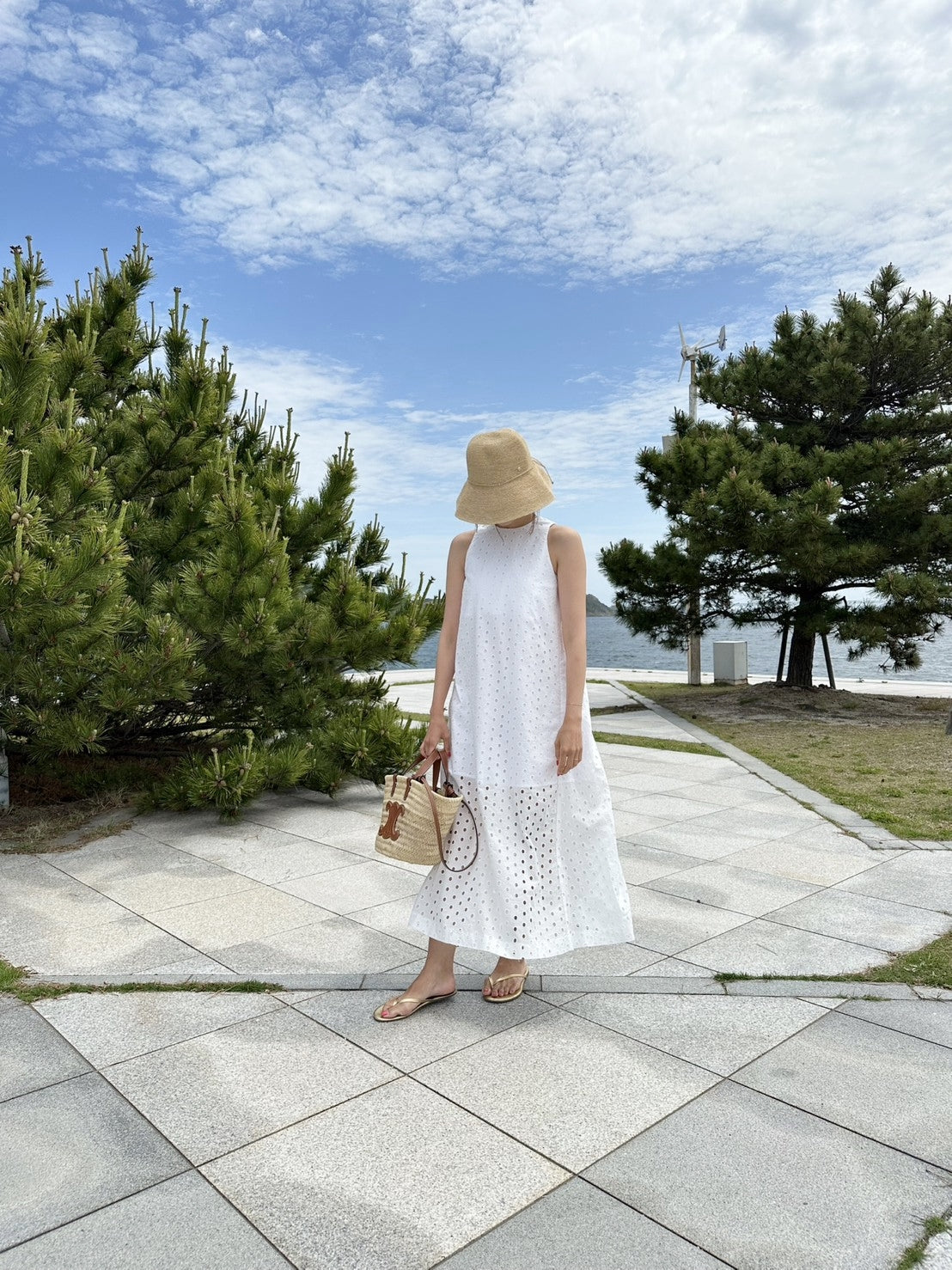 JULIA アメスリレースワンピースWHITE