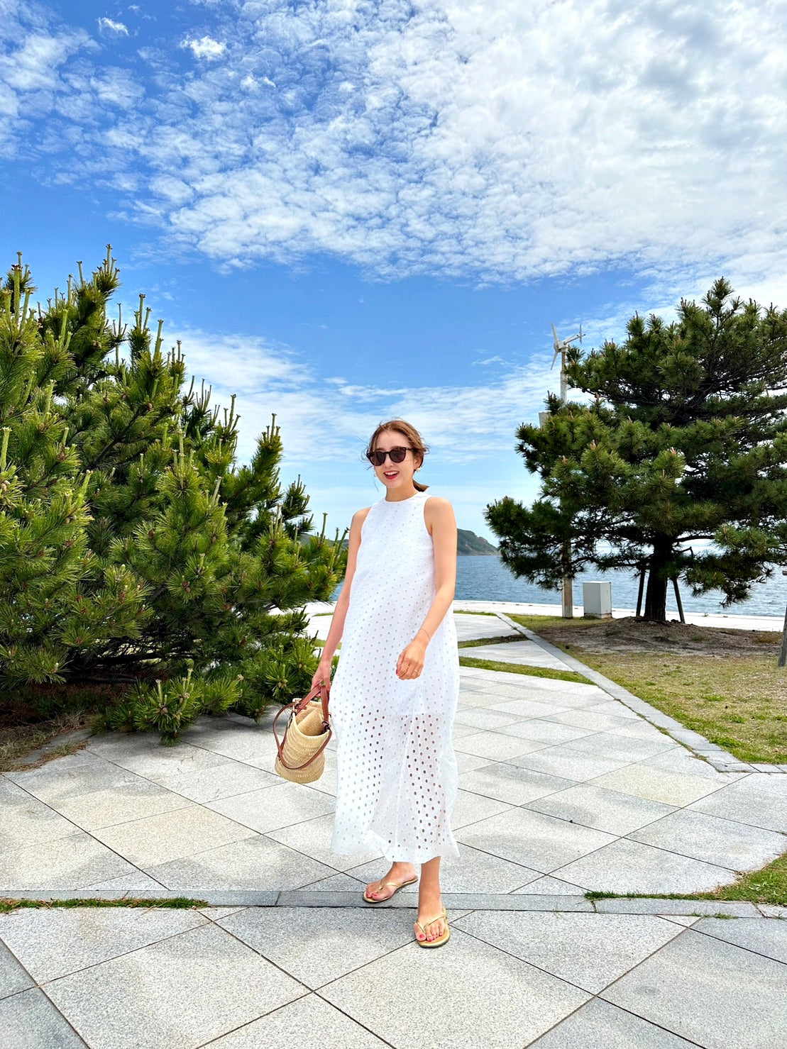 JULIA アメスリレースワンピースWHITE