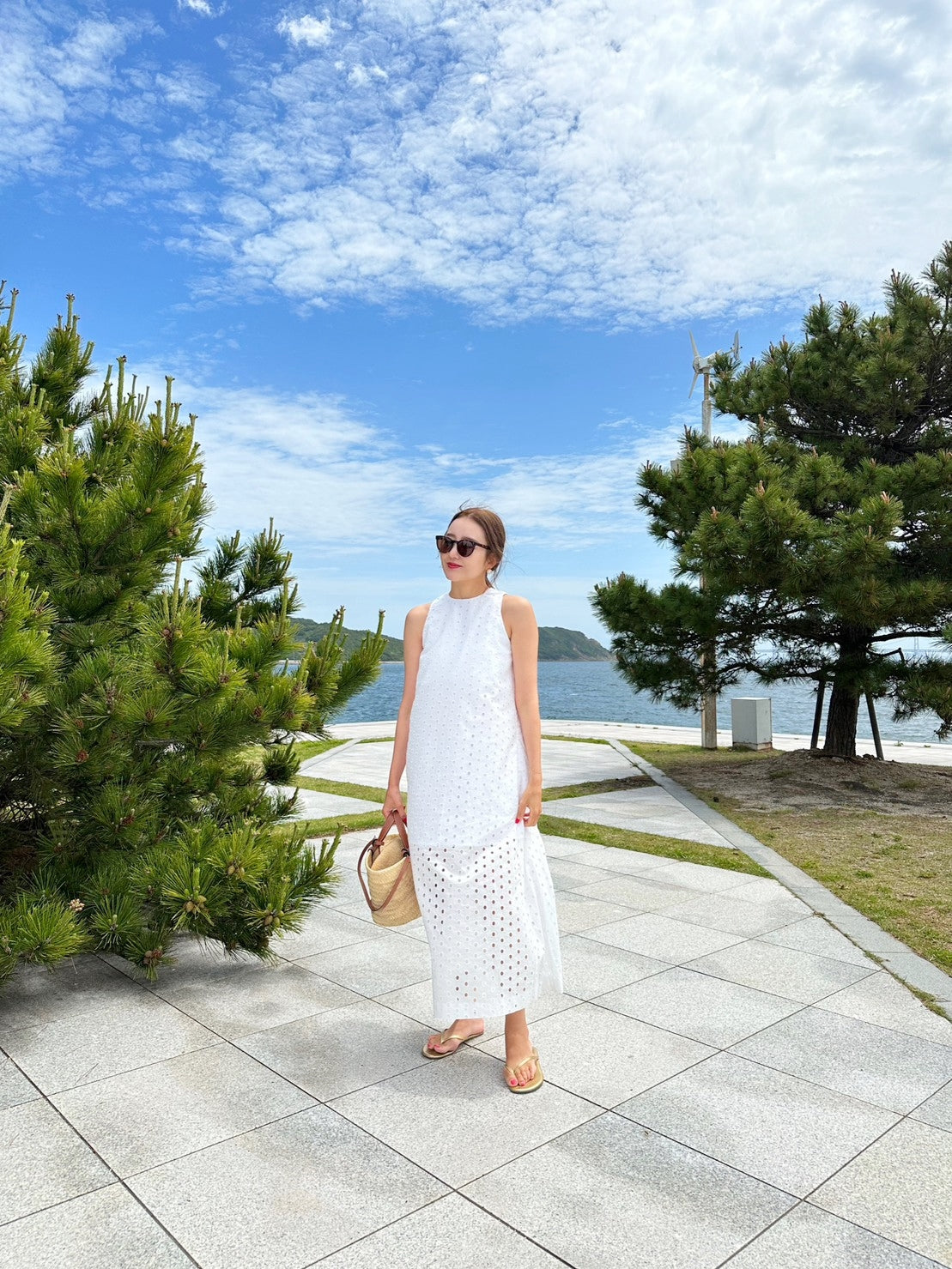 JULIA アメスリレースワンピースWHITE