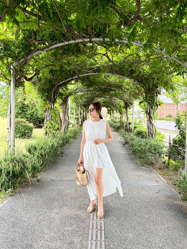 LYANA ドッキングワンピースWHITE