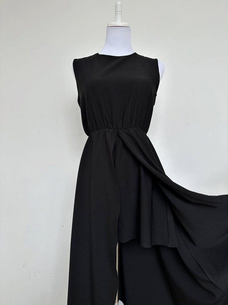 LYANA ドッキングワンピースBLACK