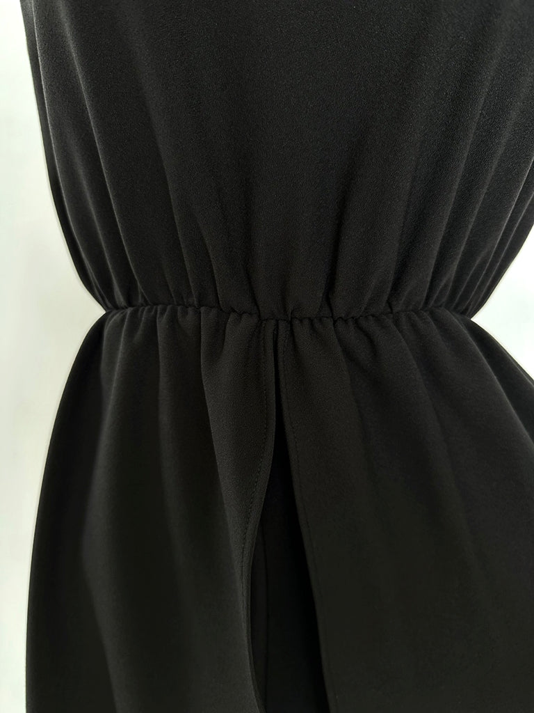 LYANA ドッキングワンピースBLACK