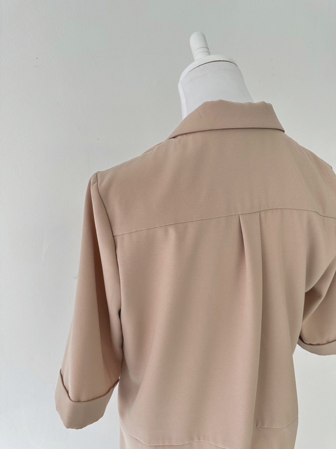 ANNA 半袖トレンチロンパースBEIGE