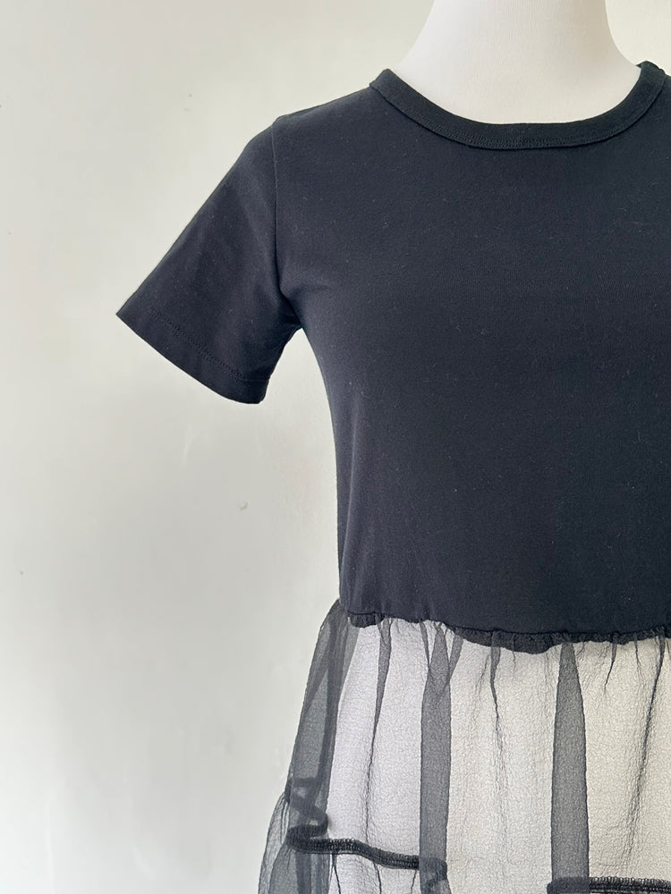 EMMA チュールスカートトップス BORDER×BLACK