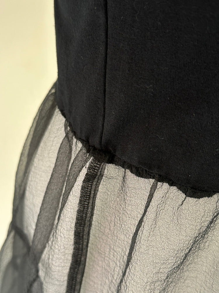 EMMA チュールスカートトップス BORDER×BLACK