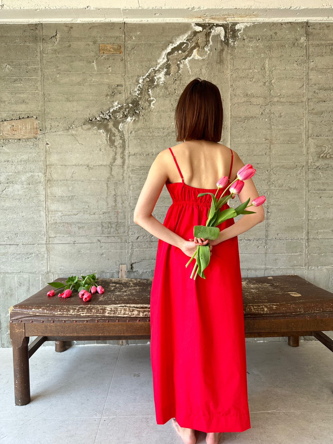 MIA キャミAラインワンピース RED