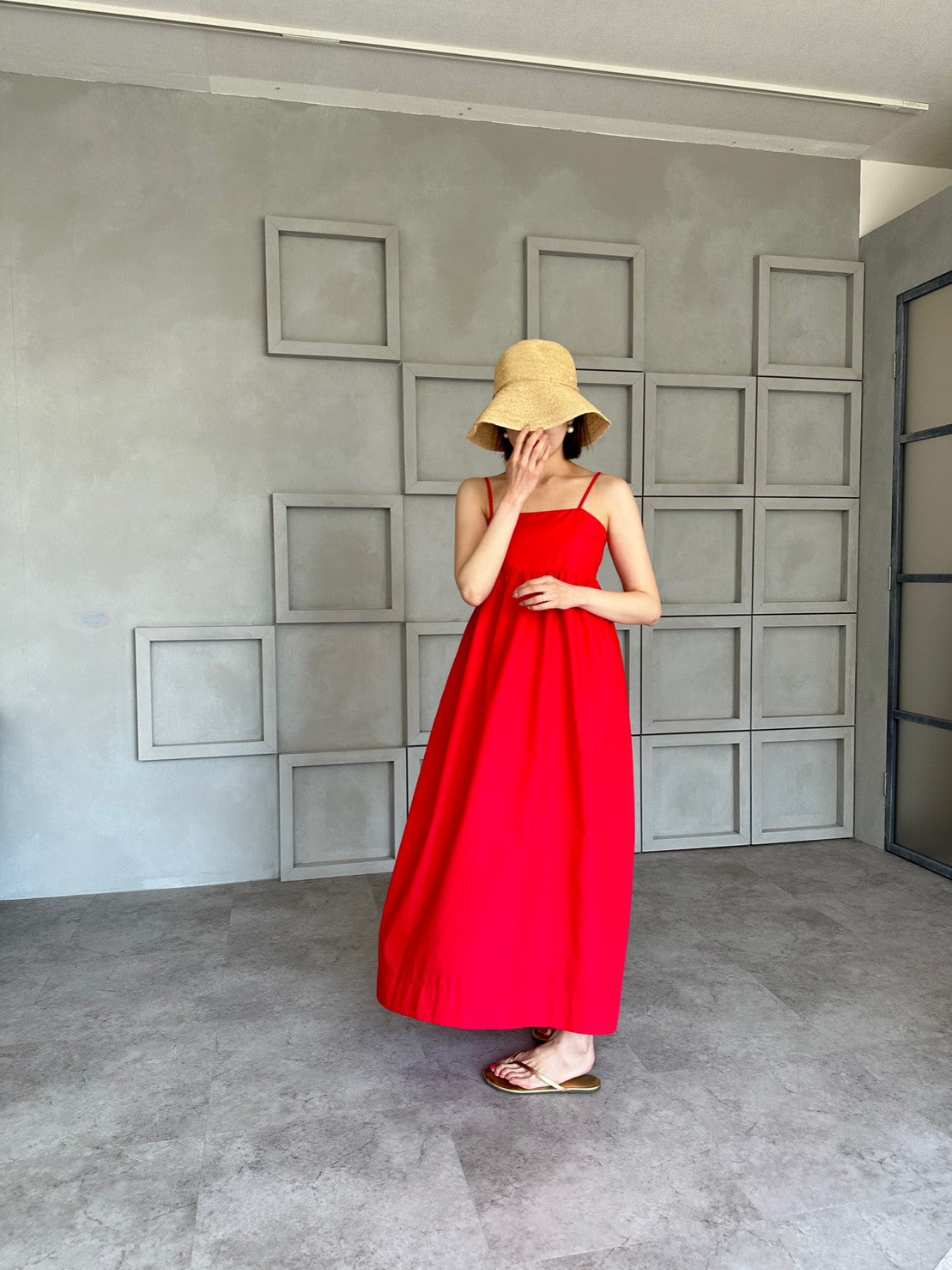 MIA キャミAラインワンピース RED