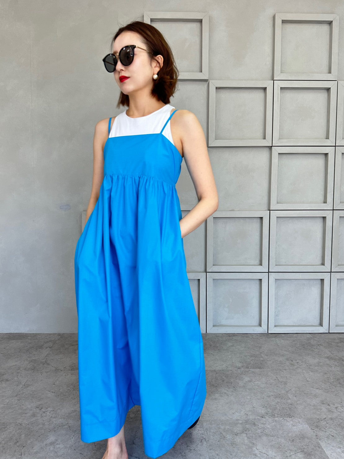 MIA キャミAラインワンピース BLUE