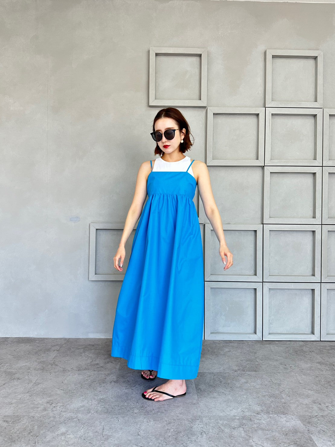 MIA キャミAラインワンピース BLUE