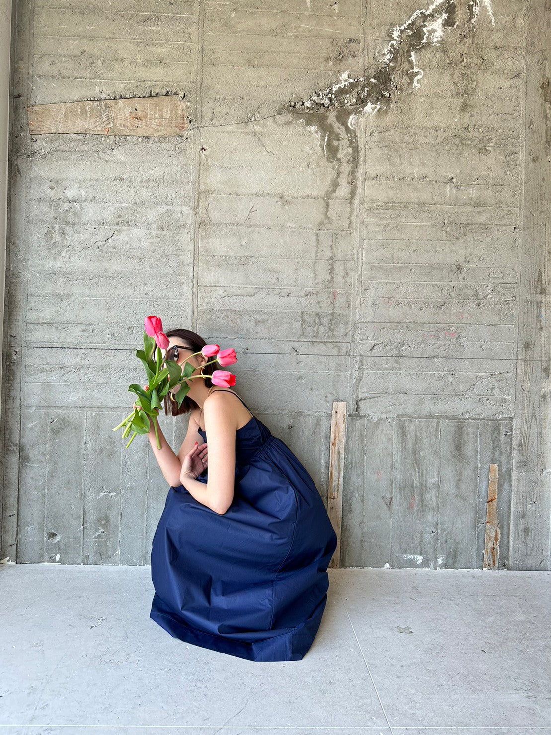 MIA キャミAラインワンピース NAVY