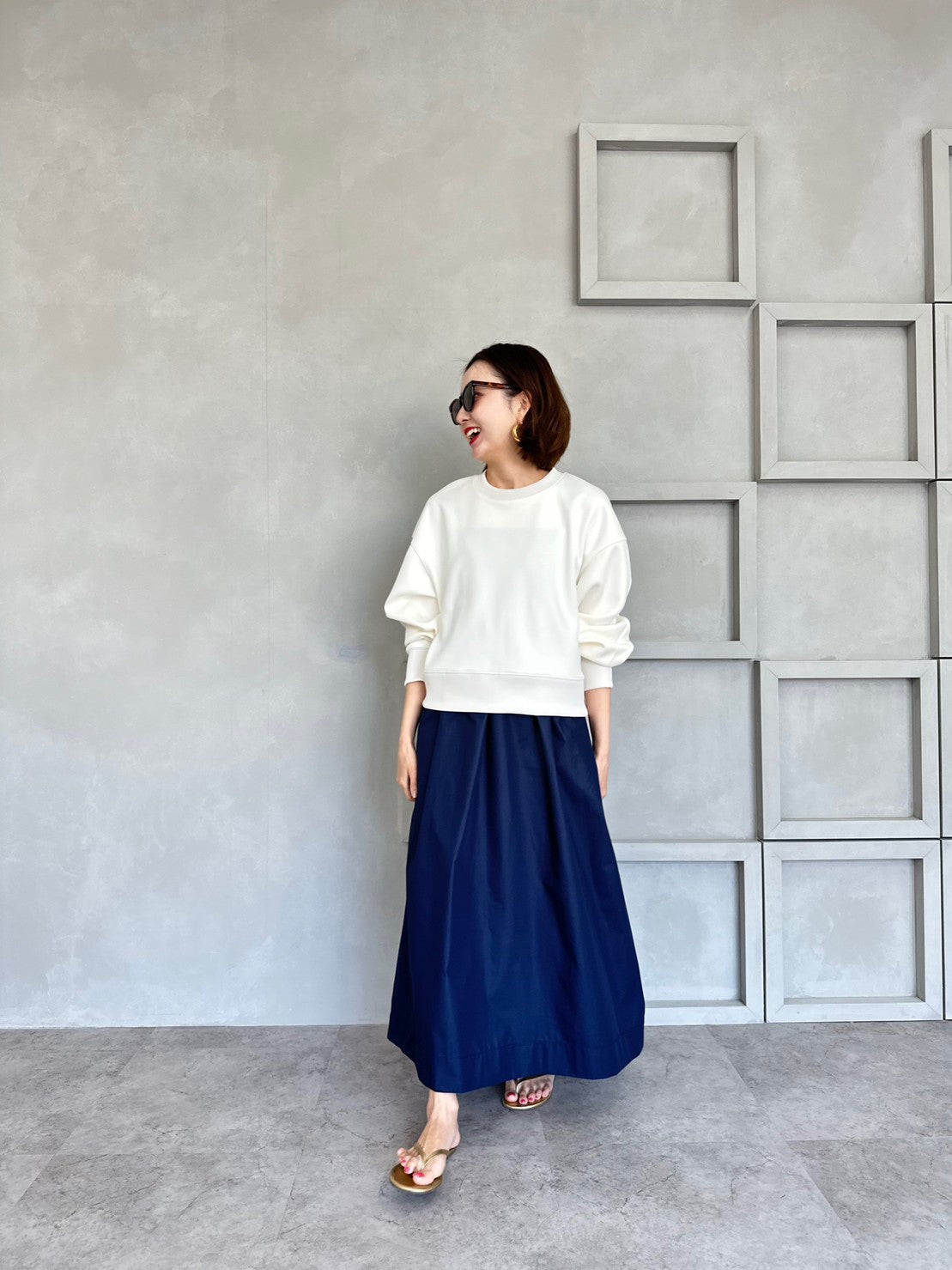 MIA キャミAラインワンピース NAVY