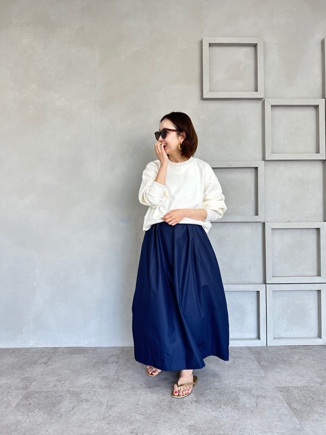 MIA キャミAラインワンピース NAVY