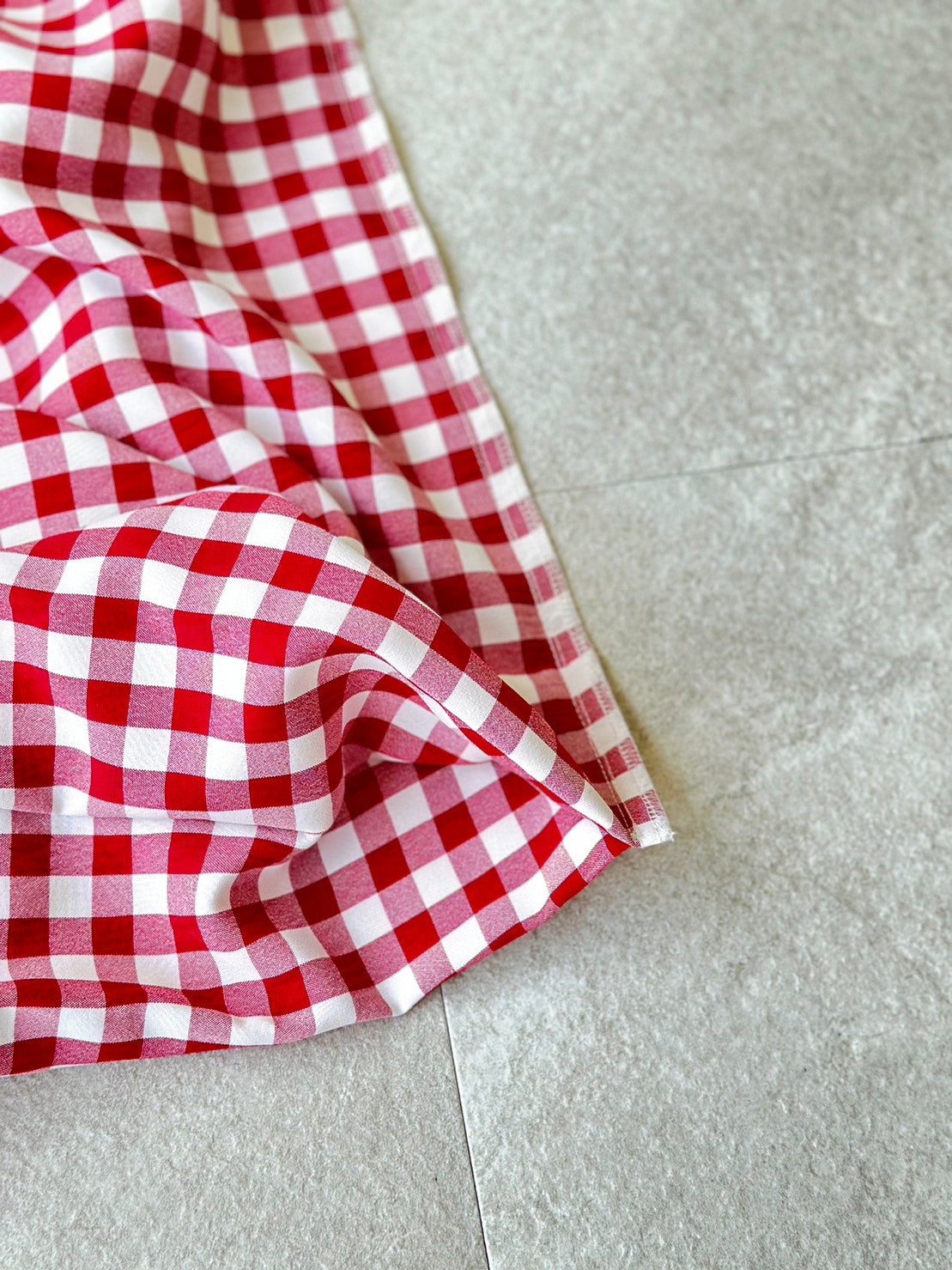 MA MANIERE ギンガムチェックバッグ RED×WHITE