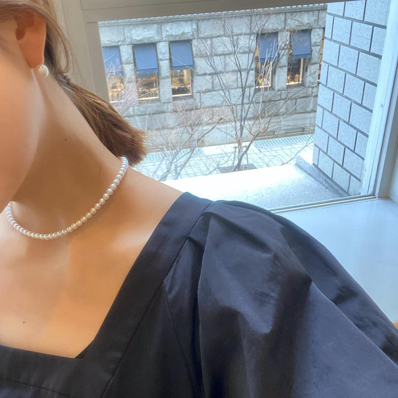 JOLIE パールチョーカーネックレス