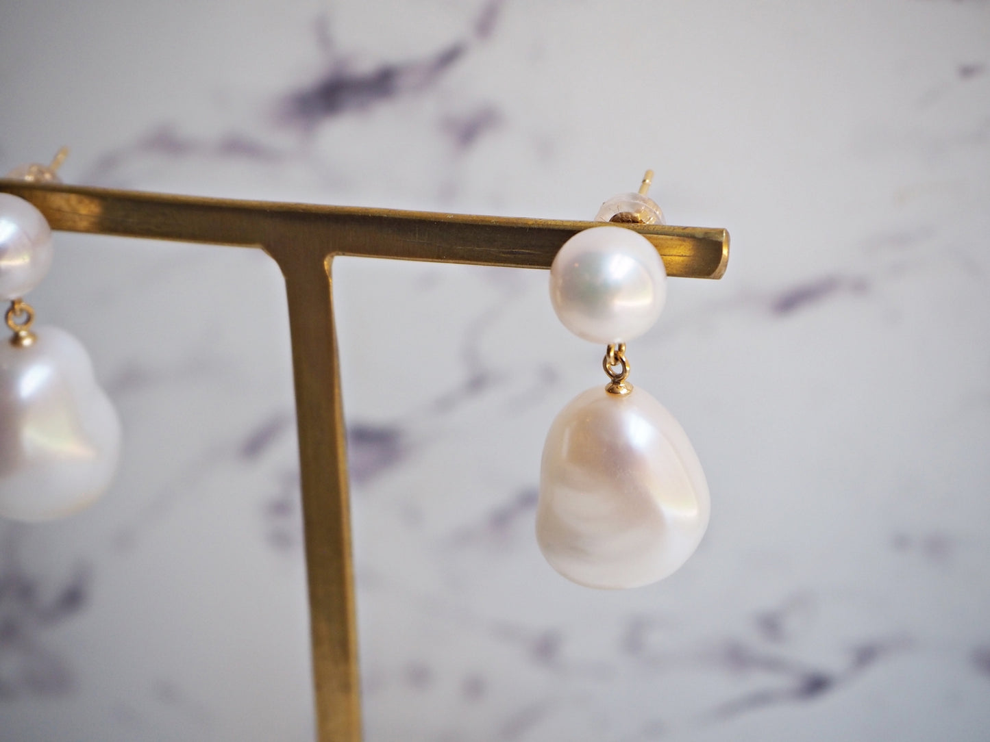 【NEW】JUMELLE パールツインピアス