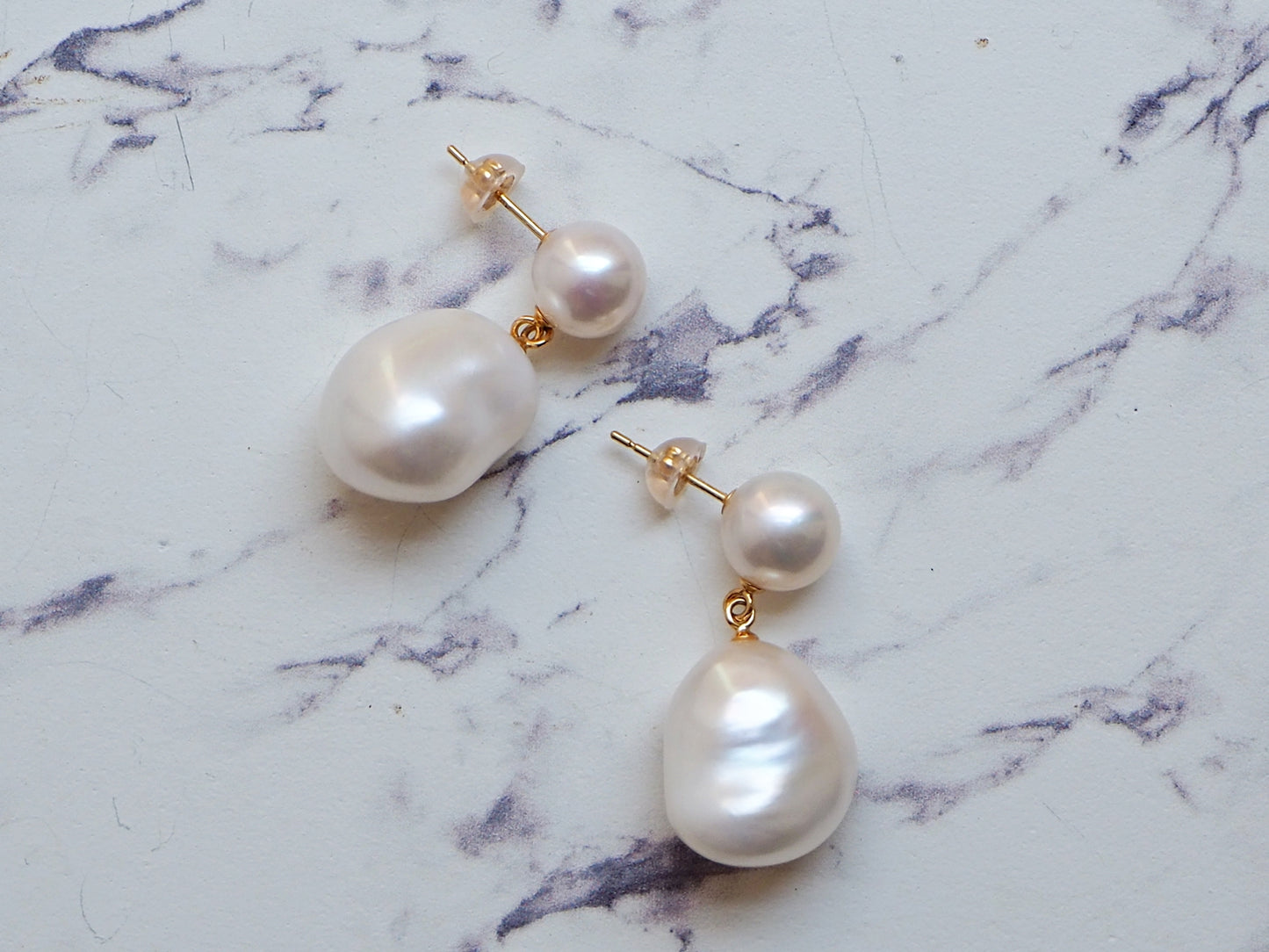 【NEW】JUMELLE パールツインピアス