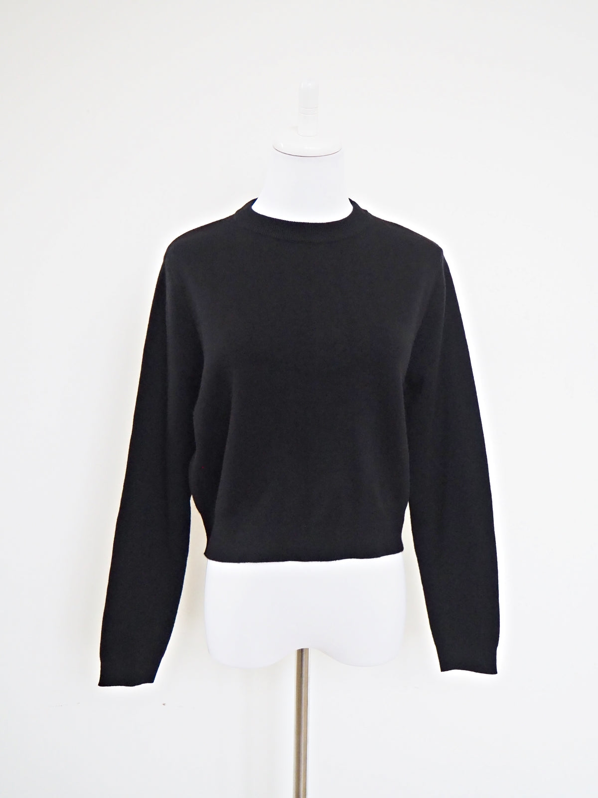 VOLER チュール付きニット BLACK