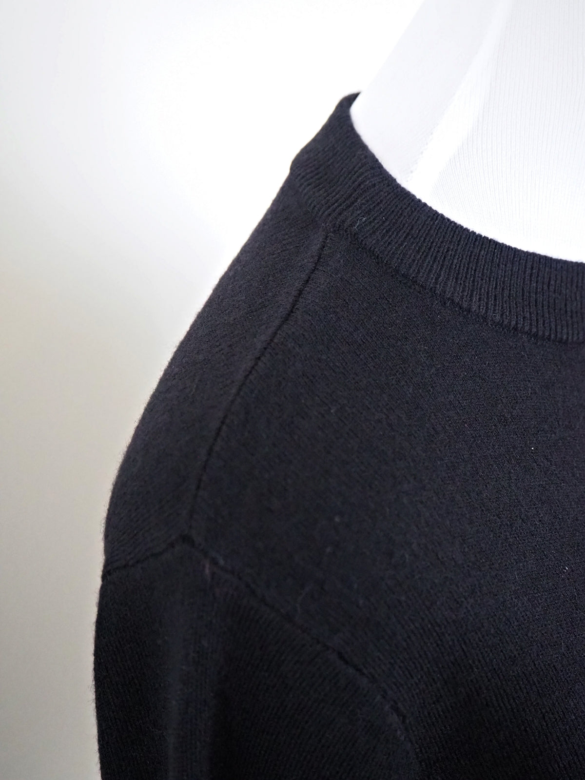 VOLER チュール付きニット BLACK