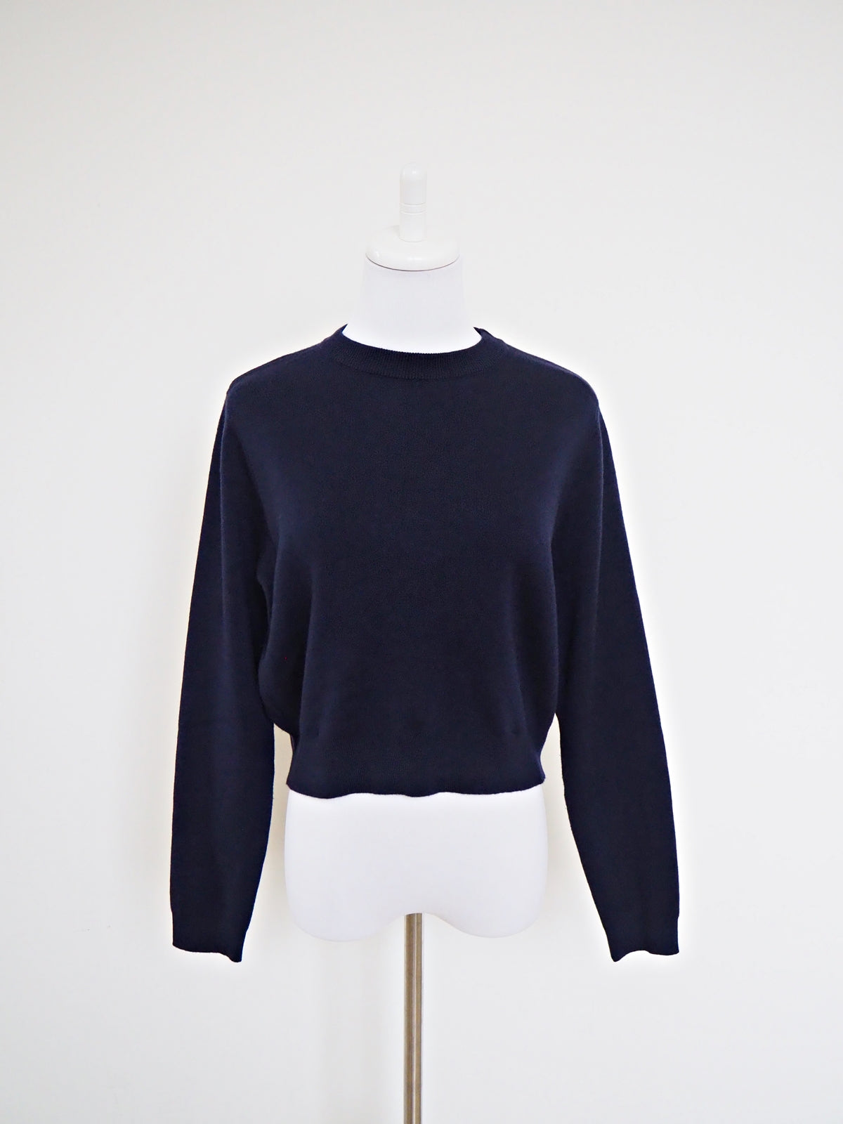 VOLER チュール付きニット NAVY