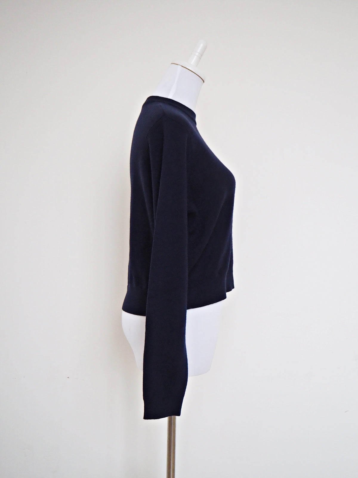 VOLER チュール付きニット NAVY
