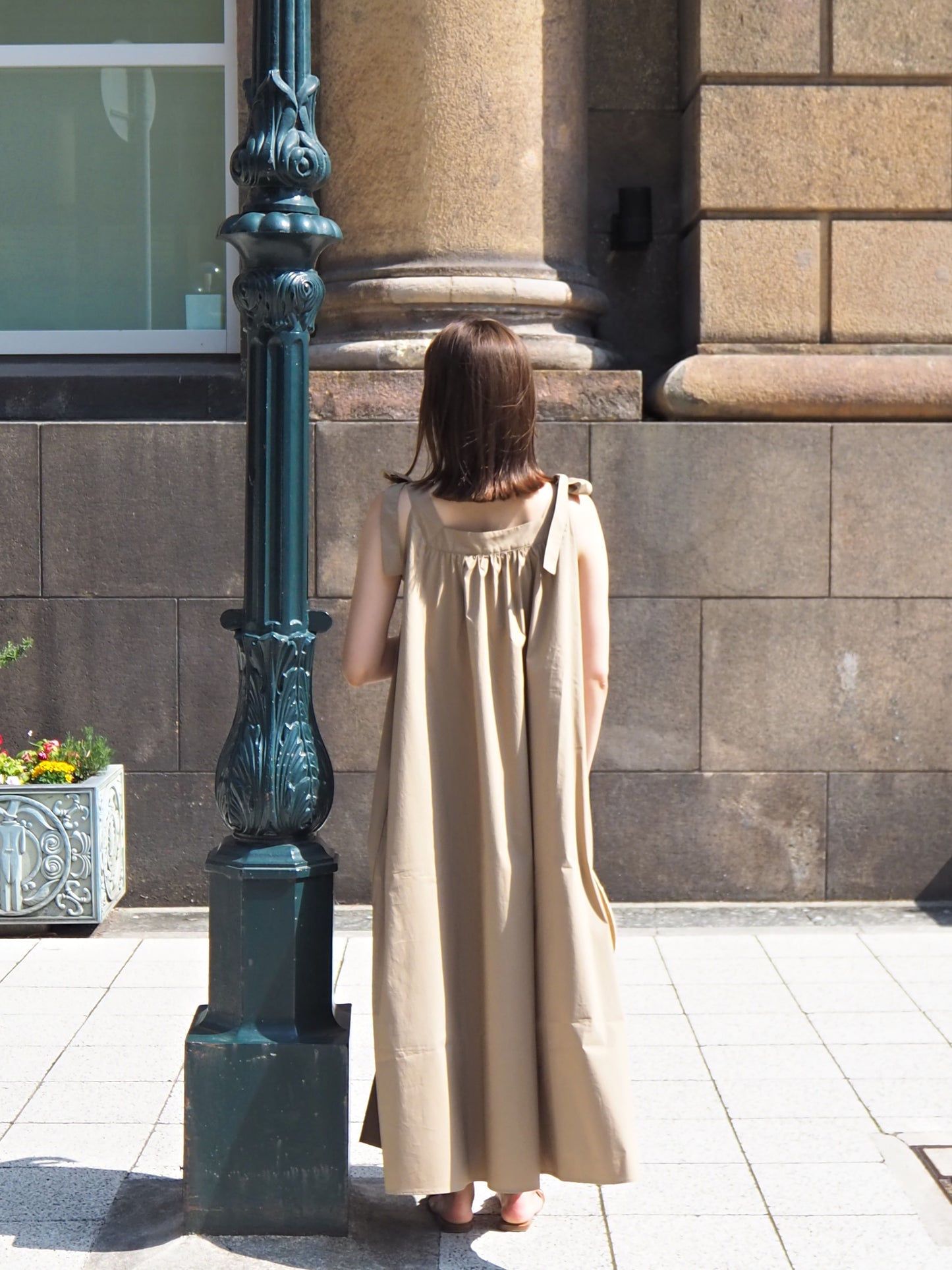 PAPILLON リボンワンピース BEIGE