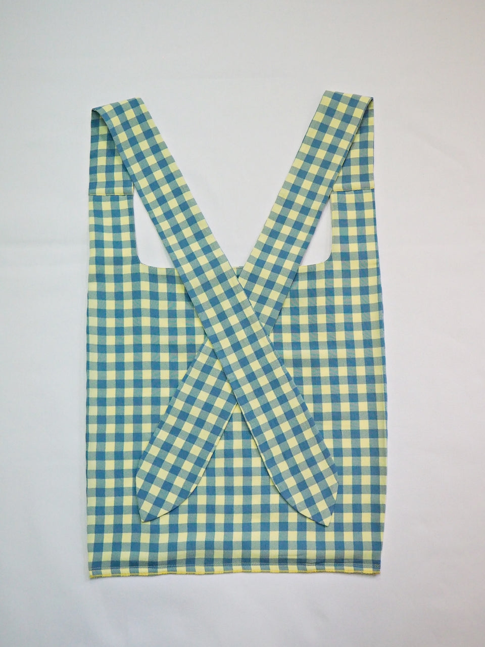 MA MANIERE ギンガムチェックバッグ BLUE×YELLOW