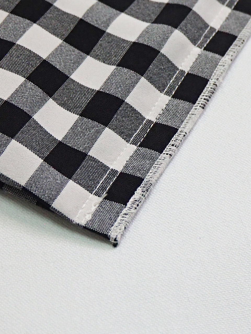 MA MANIERE ギンガムチェックバッグ WHITE×BLACK