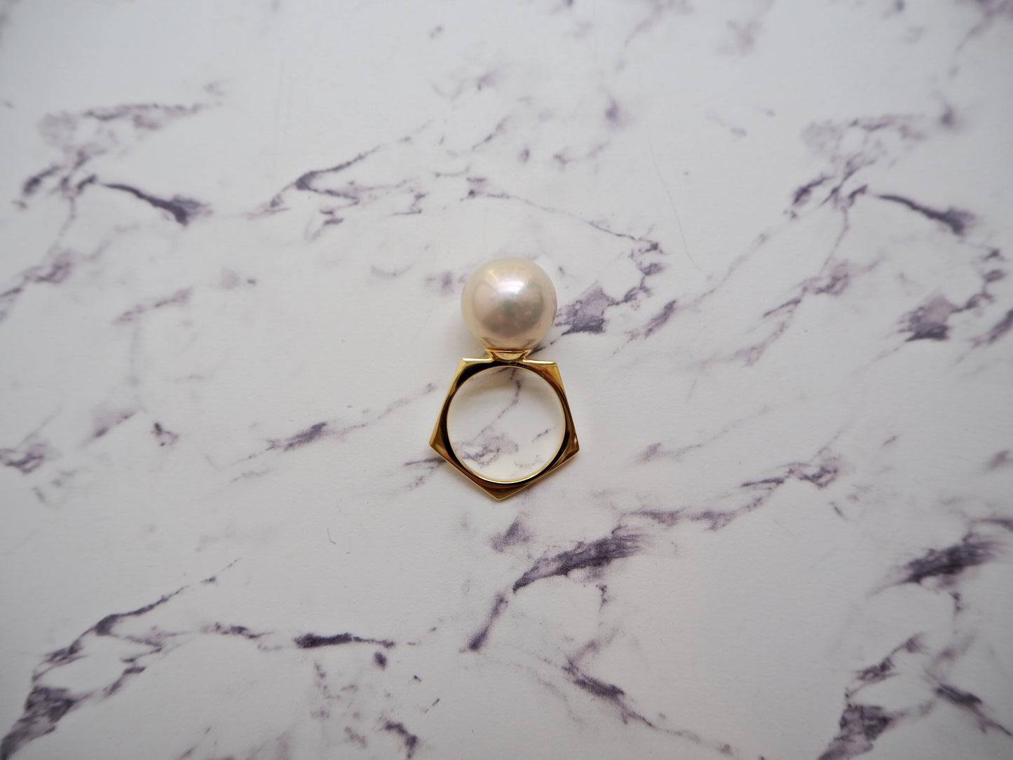 BONBON ペンタゴンパールリング12mm