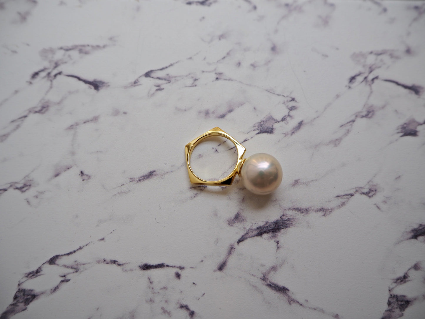 BONBON ペンタゴンパールリング12mm