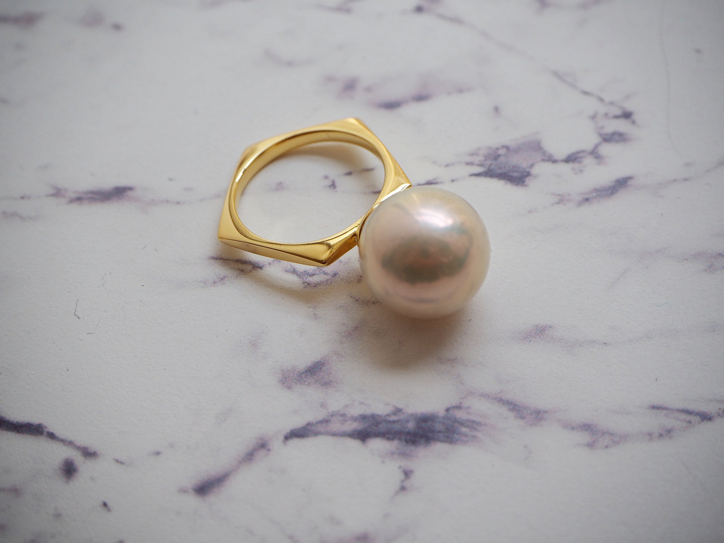 BONBON ペンタゴンパールリング12mm