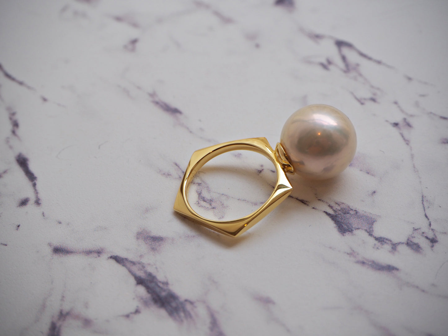 BONBON ペンタゴンパールリング12mm