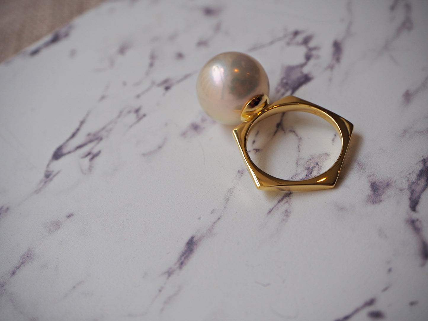 BONBON ペンタゴンパールリング12mm