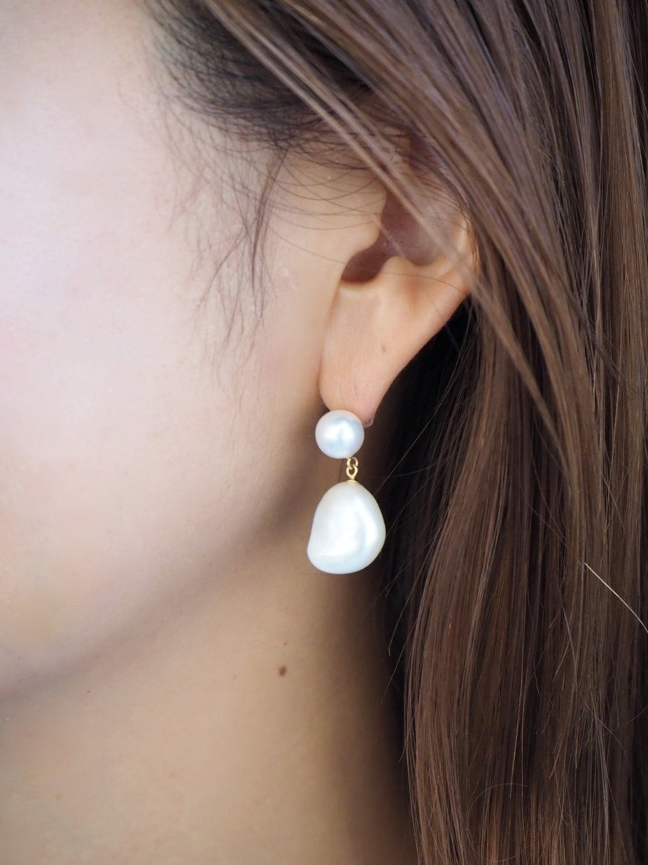 【NEW】JUMELLE パールツインピアス