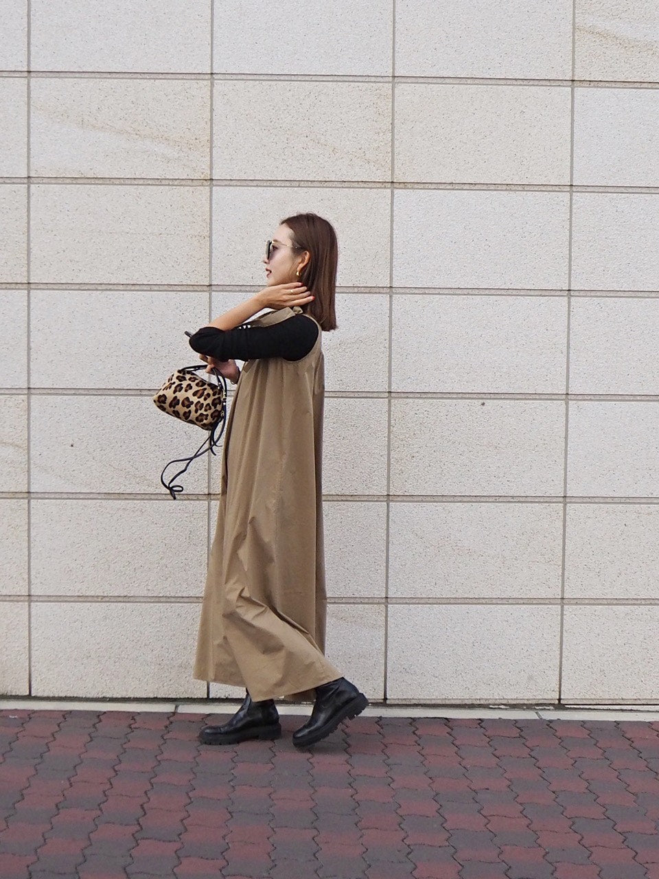 PAPILLON リボンワンピース BEIGE