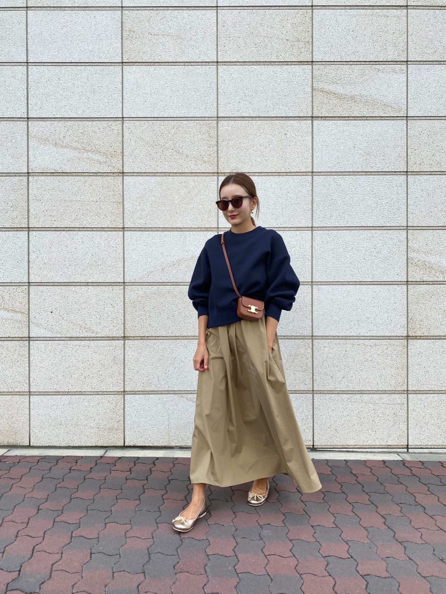 PAPILLON リボンワンピース BEIGE