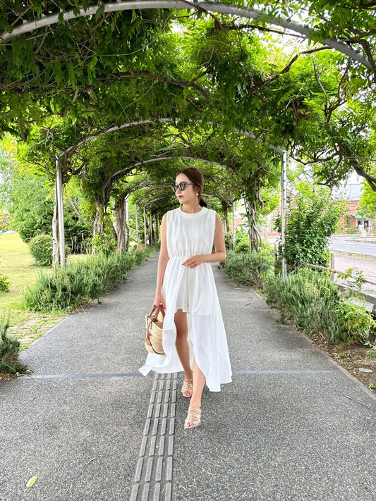 LYANA ドッキングワンピースWHITE