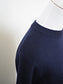 VOLER　チュール付きニット　NAVY