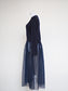 VOLER　チュール付きニット　NAVY