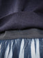 VOLER　チュール付きニット　NAVY