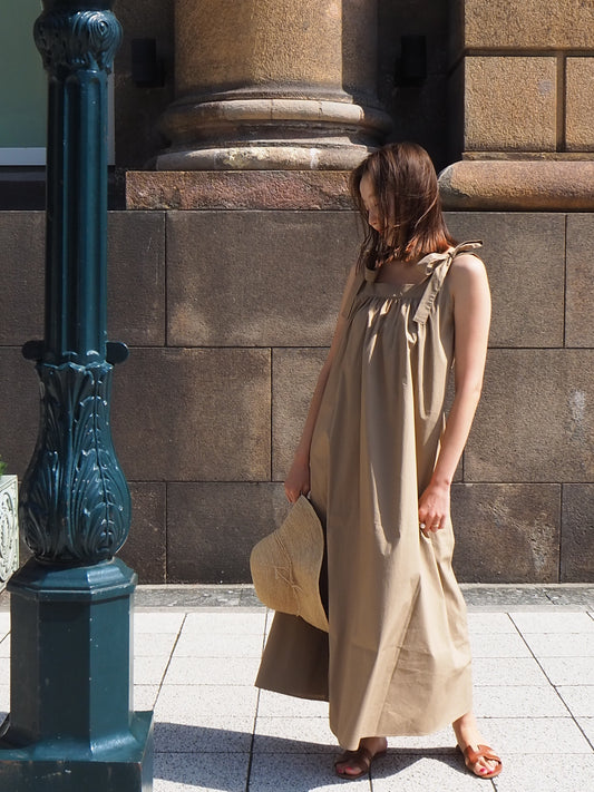 PAPILLON リボンワンピース BEIGE