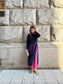 VOLER　チュール付きニット　NAVY